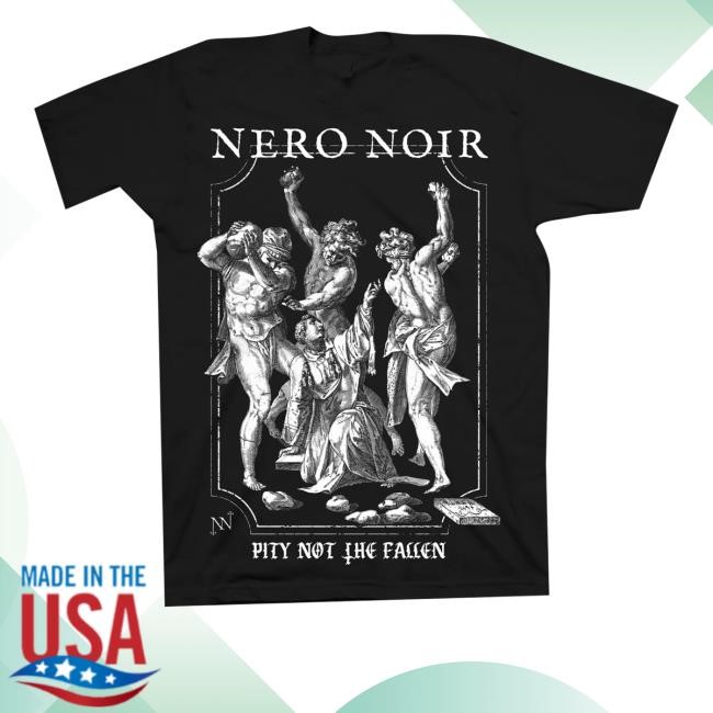 Neronoir - Pity Not The Fallen Black Zip Up Hooded Sweatshirt - New Tee Shop