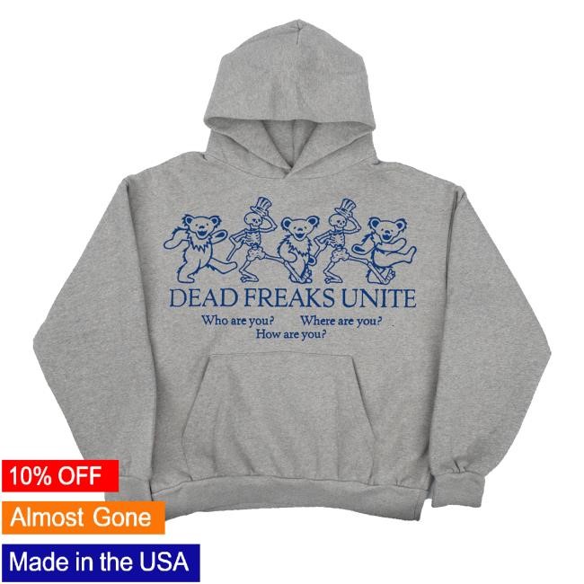 Dead & Company Merch Store Dead Freaks Unite Heather Grey Youth T Shirt - New Tee Shop