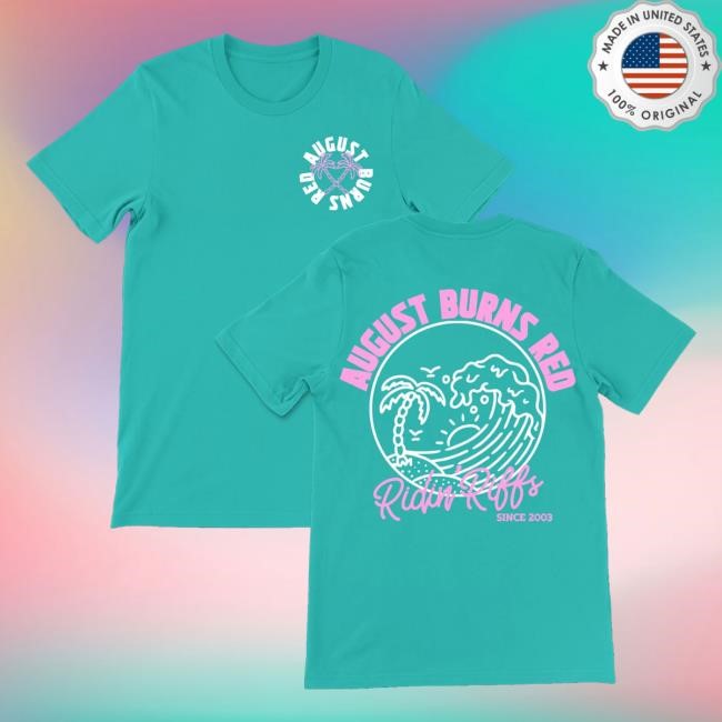 August Burnsred Tour Merch Shop Store Official Riff Riders Teal Tank Top - New Tee Shop