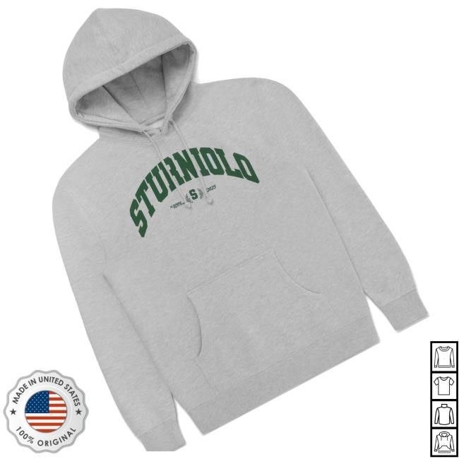 Sturniolo Clothing Merch Official Sturniolo Surprise Party Collegiate Short Sleeve Tee Heather Gray - New Tee Shop