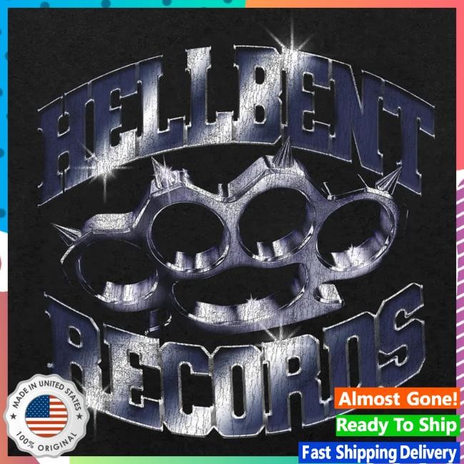Hellbent Records Merch Knuckle Dusters Logo Basketball Jersey - New Tee Shop