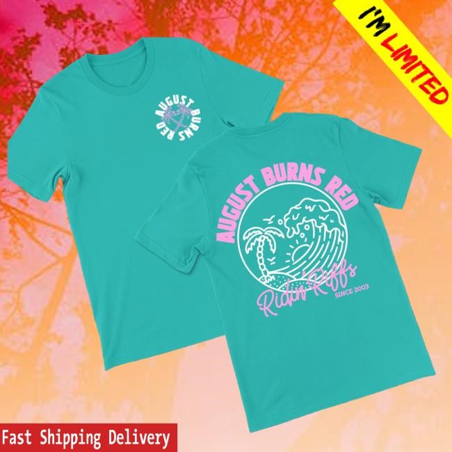 August Burnsred Tour Merch Shop Store Official Riff Riders Teal Tank Top - New Tee Shop