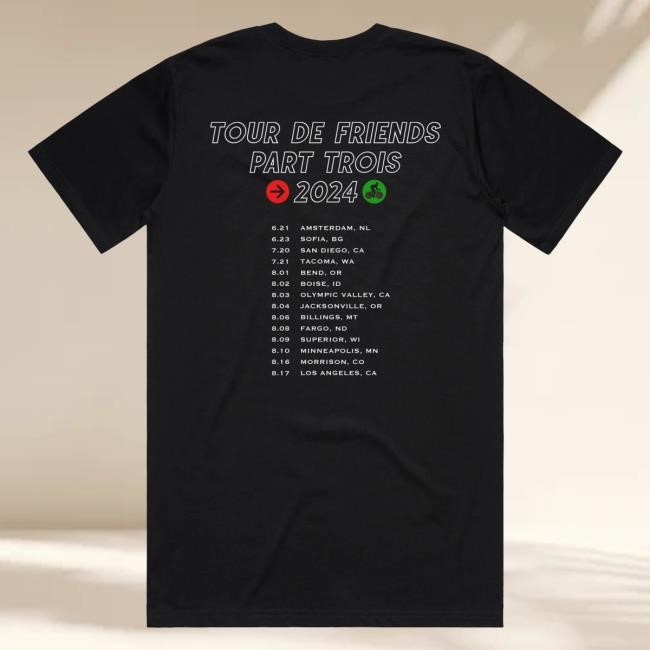 Tour De Friends Part Trois Tour Tee - New Tee Shop