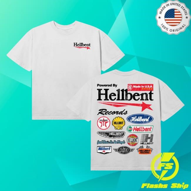 Hellbent Records Merch All Over Logo New Shirt - New Tee Shop