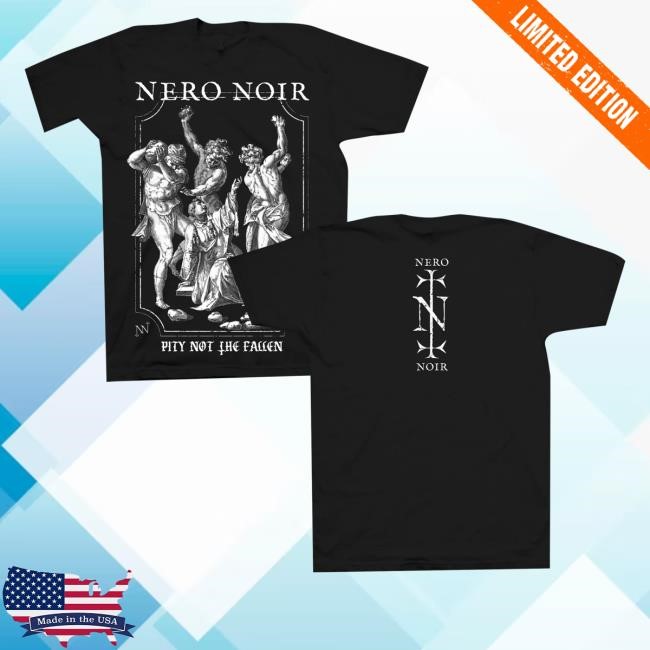 Neronoir - Pity Not The Fallen Black Zip Up Hooded Sweatshirt - New Tee Shop