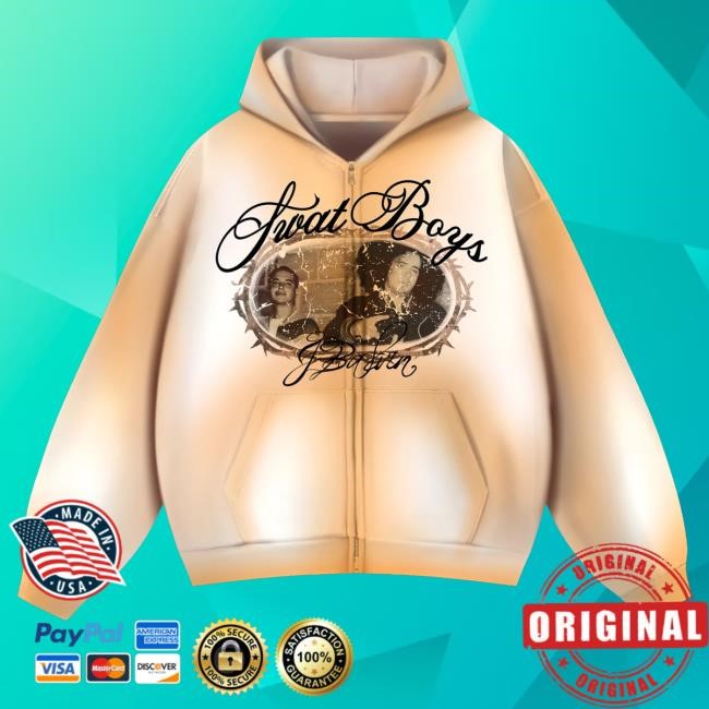 J Balvin Merch Swat Boys Zip Hoodie - New Tee Shop