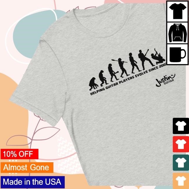 Justinguitar 20 Years Evolution Limited Edition Tee Shirt - New Tee Shop