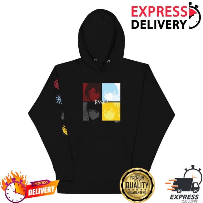 Official Viz Merch Shop Store Rwby Character Squares Hoodie  Sweatshirt - New Tee Shop