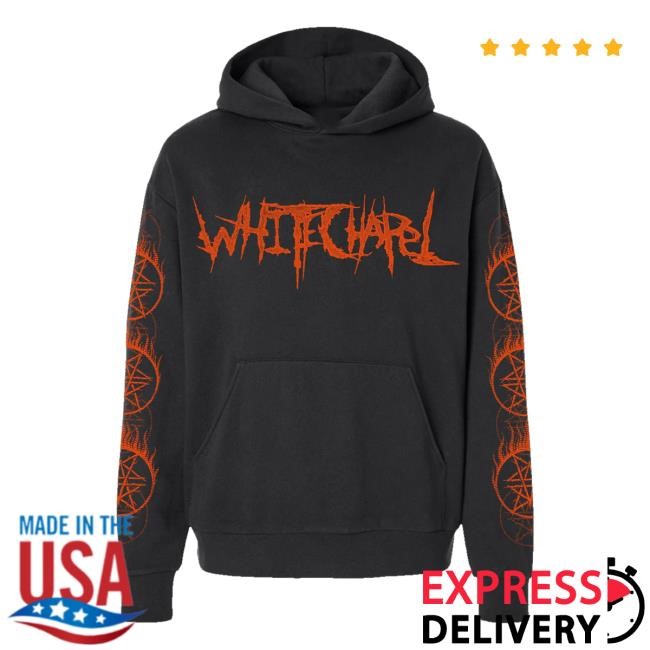 Official White Chapel Band Merch Shop Store Flaming Cult Black Hoodie - New Tee Shop