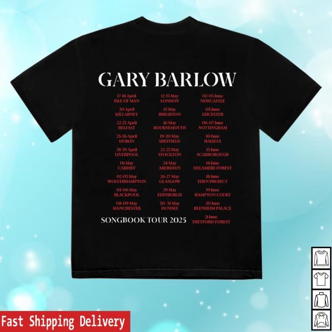 Official Arybarlow Songbook Tour Black T Shirt - New Tee Shop