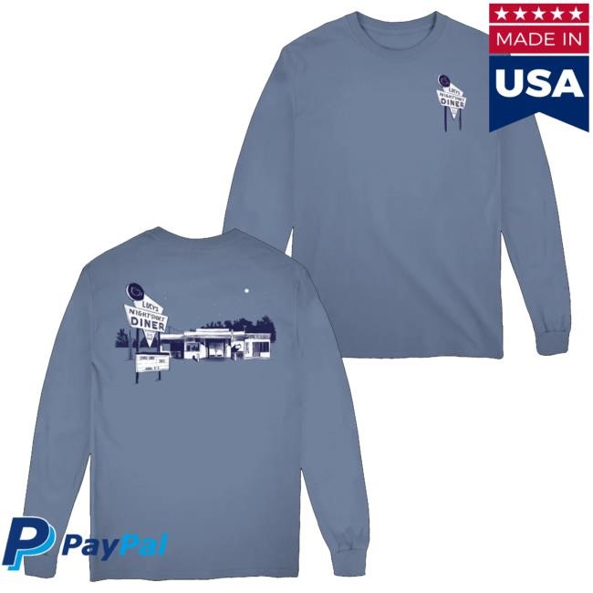Official Lucy Dacus Merch Lucy's Night Shift Diner Long Sleeve Tee - New Tee Shop