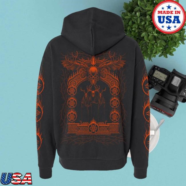 Official White Chapel Band Merch Shop Store Flaming Cult Black Hoodie - New Tee Shop