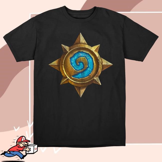 Official Blizzard Gear Merch Hearthstone Distressed Icon Long Sleeve Shirt - New Tee Shop