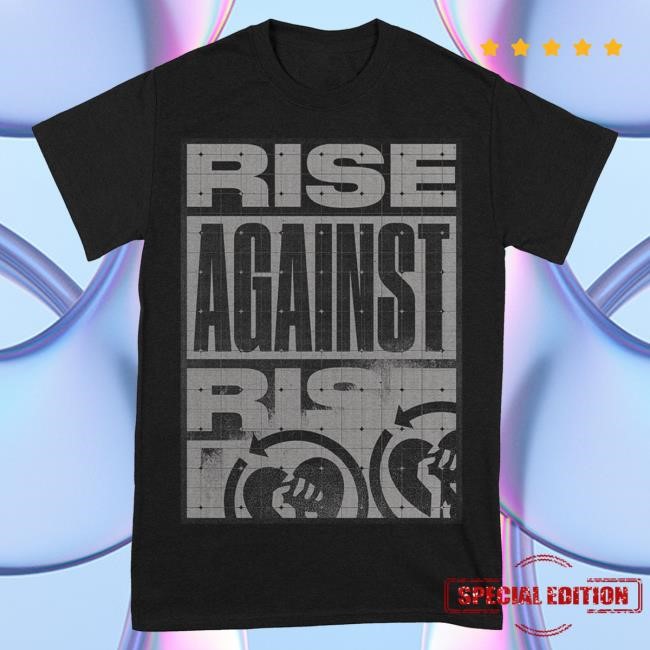 Trending Rise Against Merch Grid Crewneck Sweatshirt - New Tee Shop
