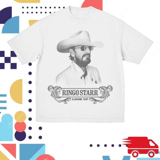 Ringo Starr Look Up Hooded Sweatshirt Ringo Starr Merch Store Look Up - New Tee Shop