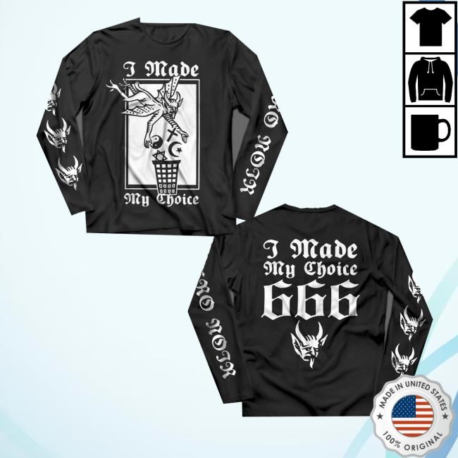 Behemoth Merch Neronoir I Made My Choice Black Shirts - New Tee Shop