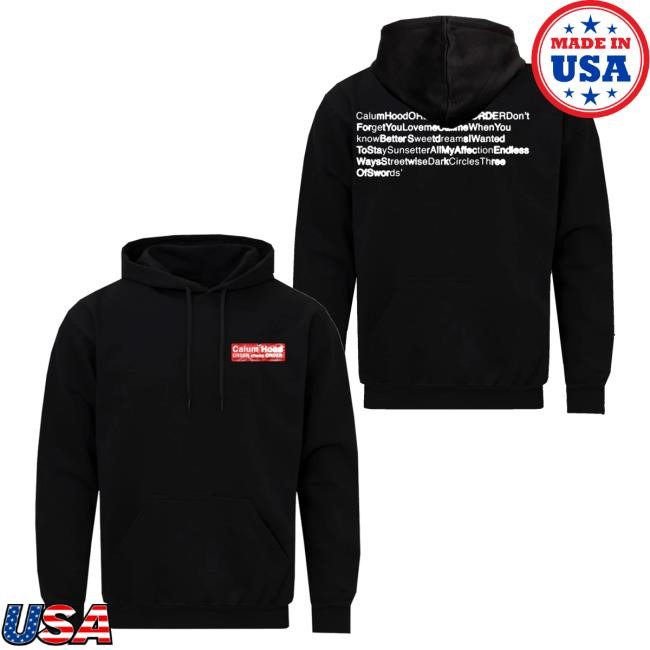 Trending Calum Hood Merch Order Chaos Order Zip Hoodie - New Tee Shop