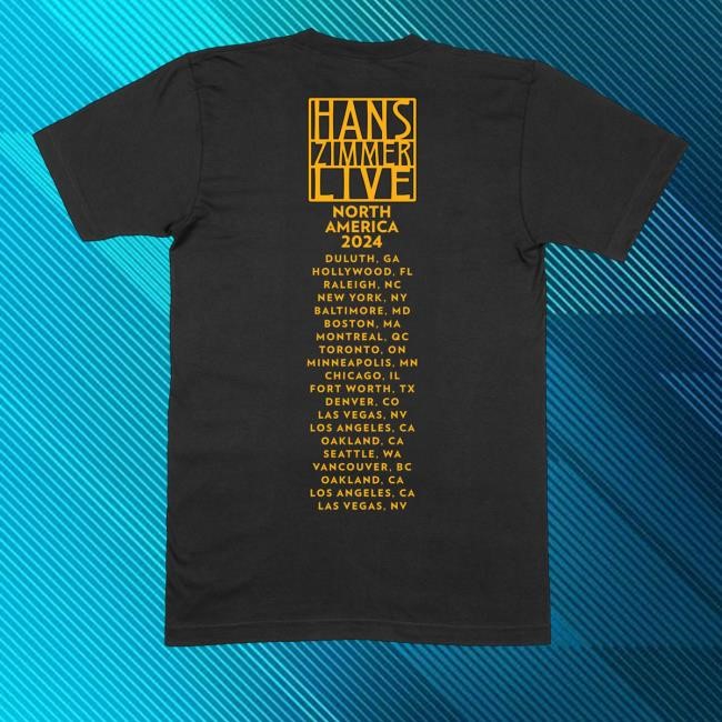 Official Hans Zimmer Us Admat Tour Tee Shirt - New Tee Shop