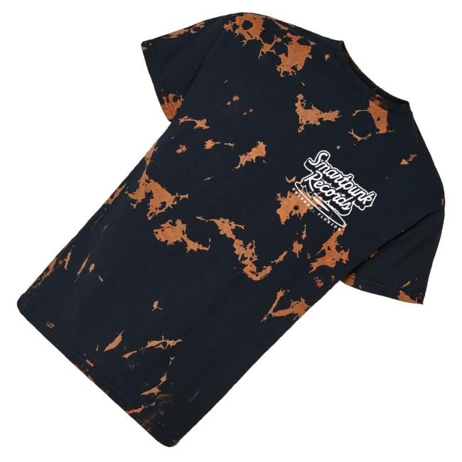 Trending Smartpunk Records Merch Script Logo Tie-Dye Zip Hoodie - New Tee Shop