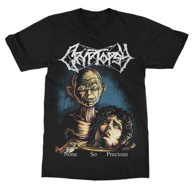 Official Indiemerchstore Merch Cryptopsy None So Precious Hooded Sweatshirt - New Tee Shop