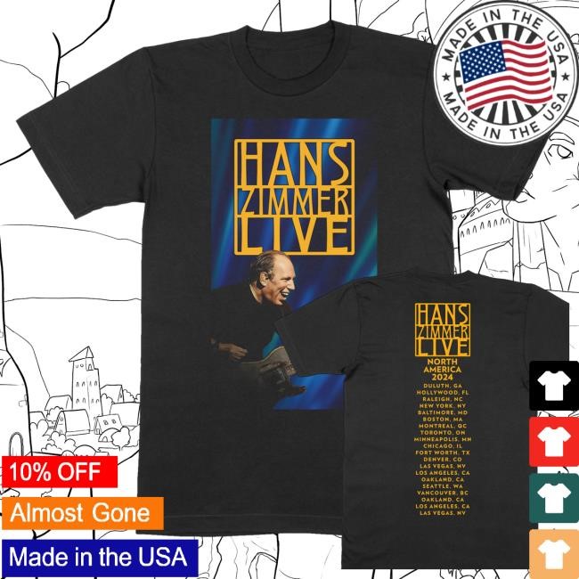 Official Hans Zimmer Us Admat Tour Tee Shirt - New Tee Shop