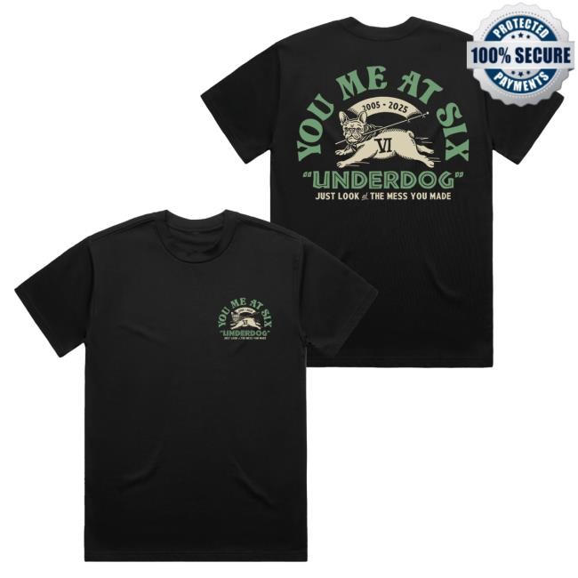 Official You Me At Six Merch Underdog Long Sleeve Shirt - New Tee Shop