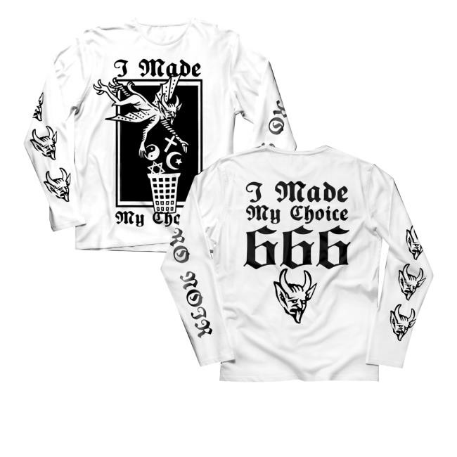 Behemoth Merch Store Neronoir I Made My Choice Hooded Sweatshirt - New Tee Shop