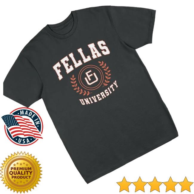 Official Ryan Long Shop Merch Store Fellas University Black T Shirts - New Tee Shop