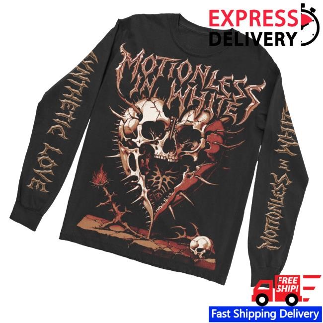 Synthetic Love Hooded Sweatshirt Motionless In White Official Store Synthetic Love - New Tee Shop
