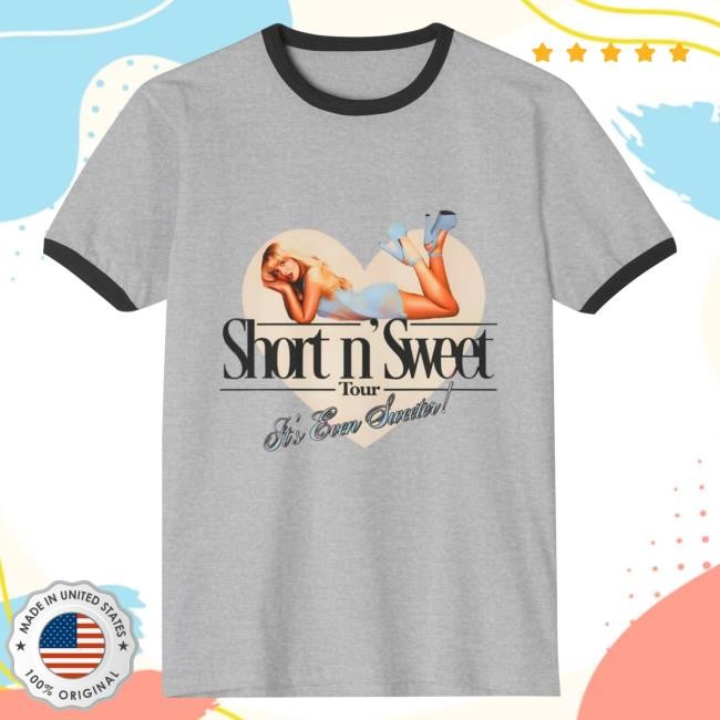 Official Sabrina Carpenter Merch Sabrina Carpenter Merch Short N’ Sweet Shirt - New Tee Shop
