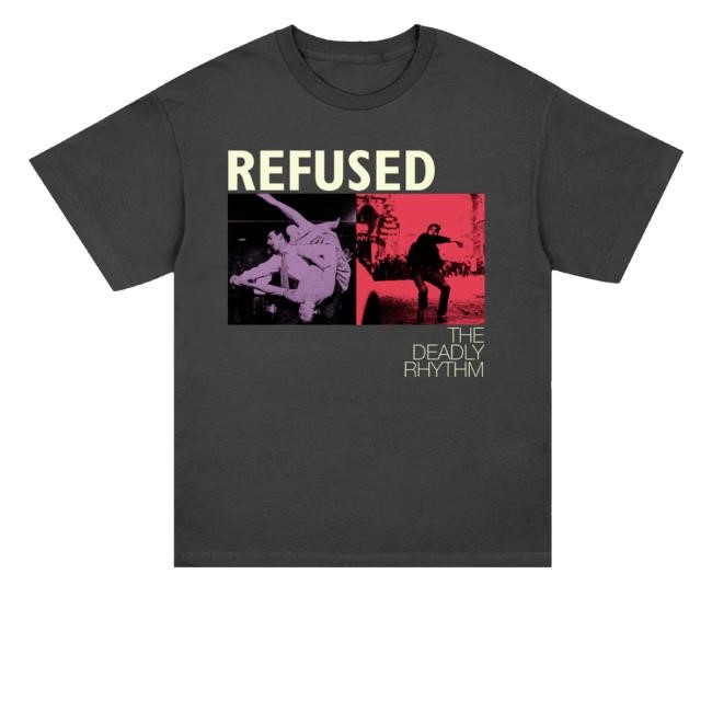 The Deadly Rhythm Photo Zip Up Hooded Sweatshirt Refused Merch Store - New Tee Shop