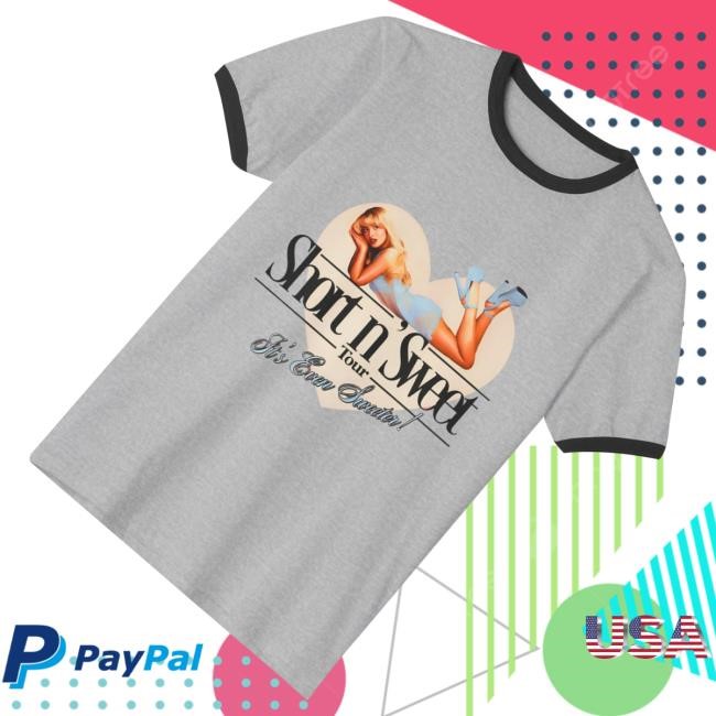 Official Sabrina Carpenter Merch Sabrina Carpenter Merch Short N’ Sweet Shirt - New Tee Shop