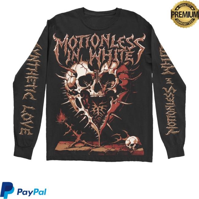 Synthetic Love Hooded Sweatshirt Motionless In White Official Store Synthetic Love - New Tee Shop