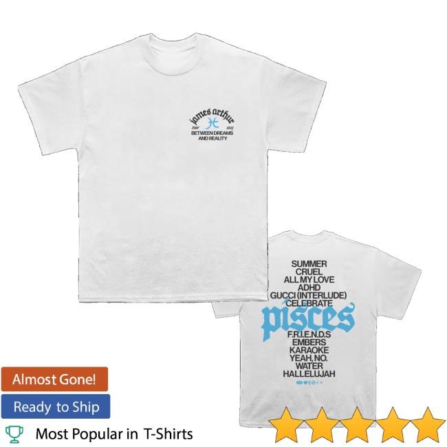 James Arthur Official Merch Pisces Tracklist Hoodie - New Tee Shop