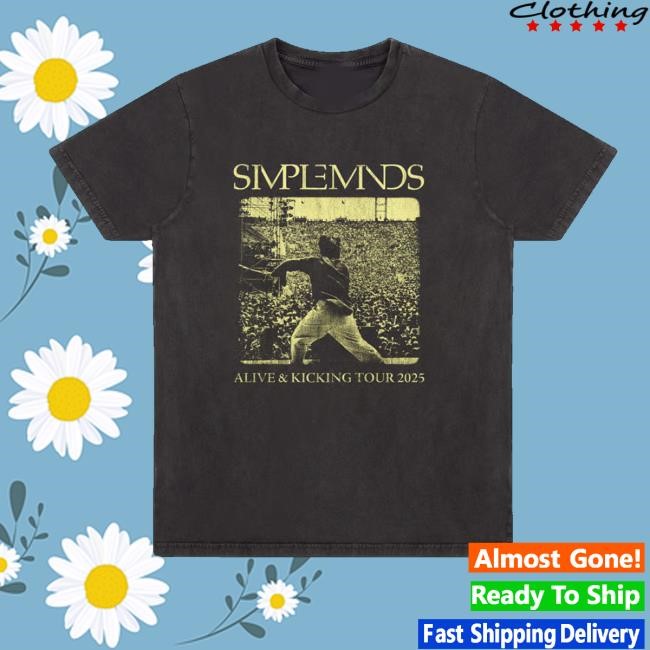 Simpleminds Merch Alive & Kicking 2025 Itinerary Black Hoodie Sweatshirt - New Tee Shop