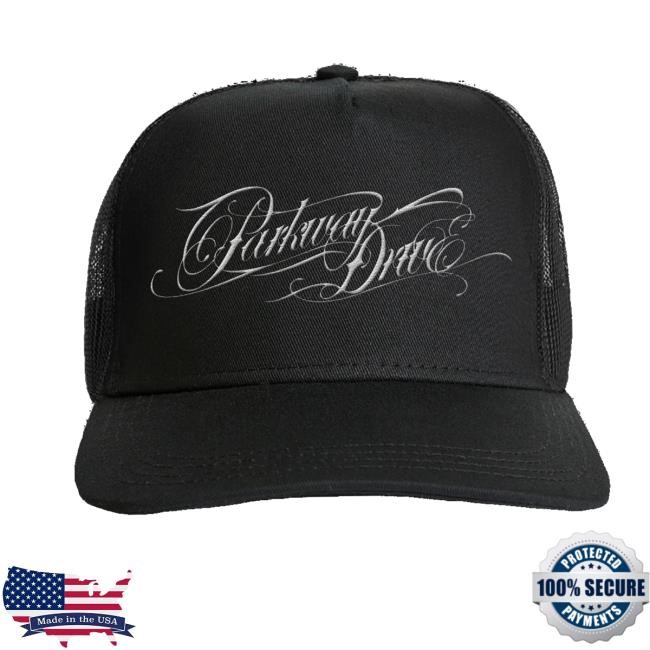 Parkway Drive Rock Merch Deep Blue Logo Trucker Cap - New Tee Shop