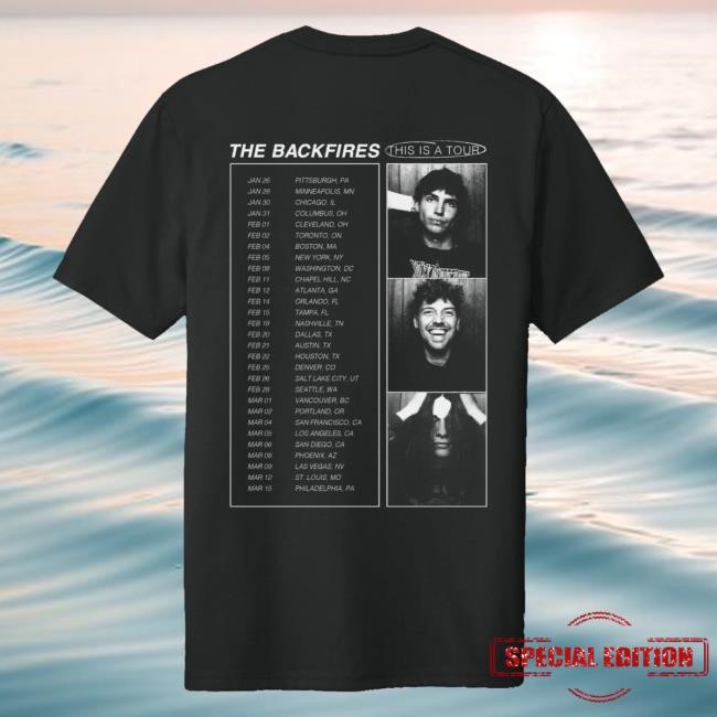 Official The Backfires Merch Shop Store Ambientinks 2025 Tour Long Sleeve Shirt - New Tee Shop