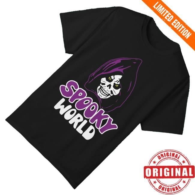 Trending Iron Fortress Records Merch Spooky World Horror Movie T-Shirt - New Tee Shop