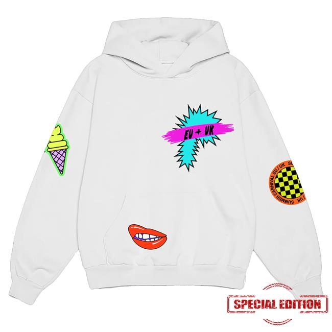 Official P!Nk Official Store White Tour Zip Hoodie - New Tee Shop
