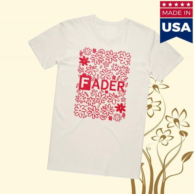Thefader Merch Store Shop Floral Logo Hoodie Sweatshirt - New Tee Shop