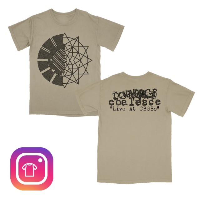 Converge & Coalesce Live At Cbgbs Symbol Zip Up Hooded Sweatshirt Deathwish Inc Merch Store - New Tee Shop