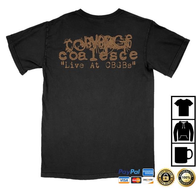 Official Deathwish Inc Europe Merch Shop Store Converge & Coalesce Live At Cbgbs Symbol Premium Black Shirts - New Tee Shop