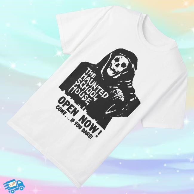 Trending Iron Fortress Records Merch The Haunted School House Horror Movie Shirt - New Tee Shop