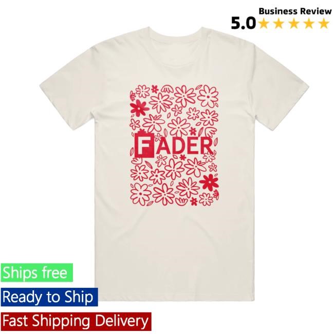 Thefader Merch Store Shop Floral Logo Hoodie Sweatshirt - New Tee Shop