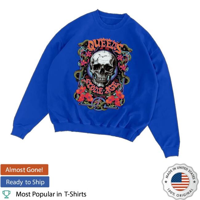 Qotsa Merch Skull Collage Hoodie - New Tee Shop