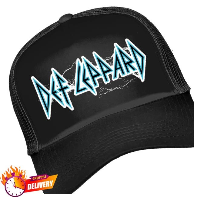 Official Def Leppard Merch Shop Store Electric Trucker Hat - New Tee Shop
