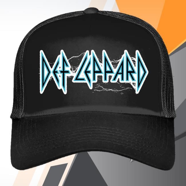 Official Def Leppard Merch Shop Store Electric Trucker Hat - New Tee Shop