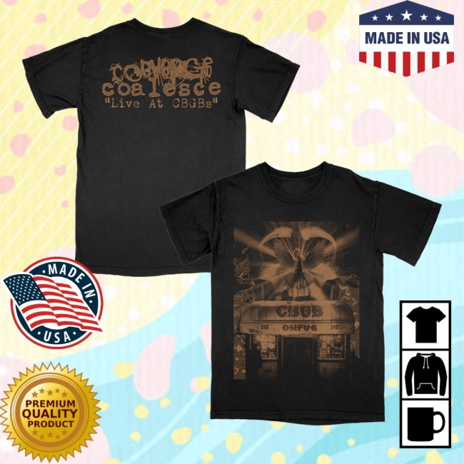 Deathwish Inc Merch Store Converge & Coalesce Live At Cbgbs Dove Shirts - New Tee Shop