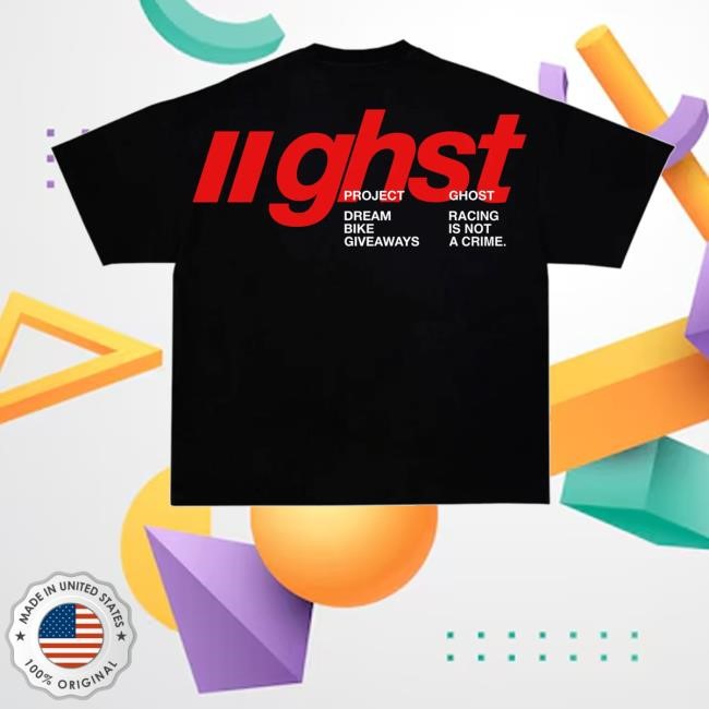 Official Ghost Racing Merch Store Shop Blue Ghst Long Sleeve T Shirt - New Tee Shop
