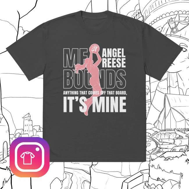 Official Angel Reese Merch Shop Store Mebounds Silhouette T Shirt - New Tee Shop